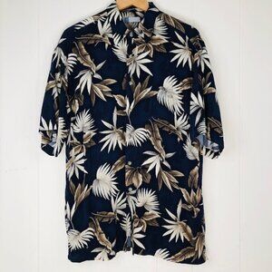 Half Moon Bay Men's Button Up Short Sleeve Shirt Large